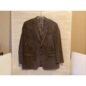 lauren ralph lauren blazer men 44R brown lined corduroy paisley lined sport coat